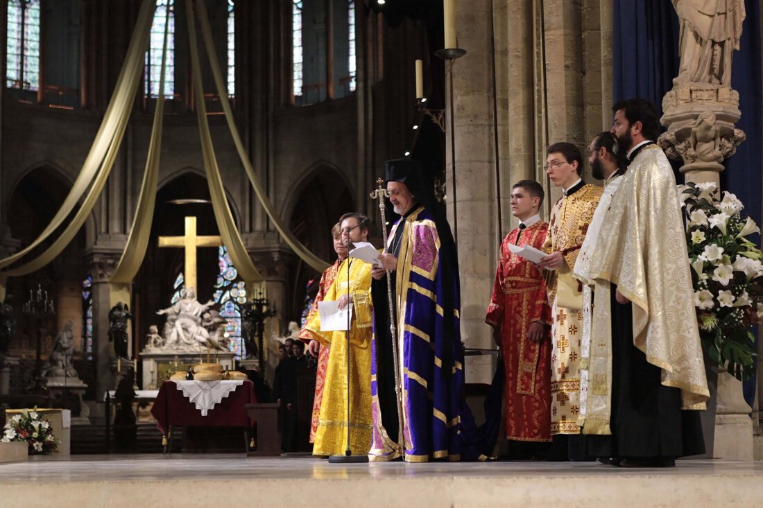 Vêpres orthodoxes à Notre-Dame de Paris. © Yannick Boschat / Diocèse de Paris.