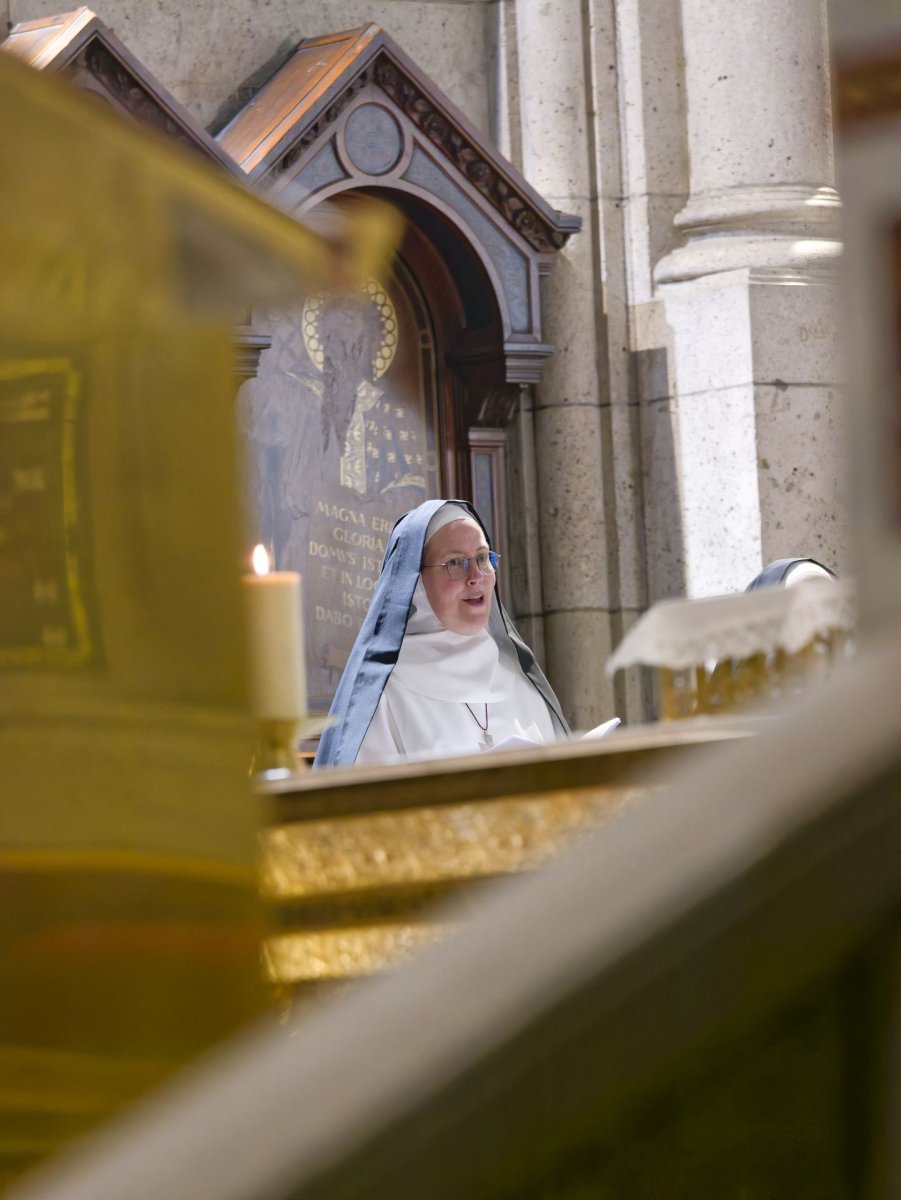 Veillée de l'espérance au Sacré-Cœur de Montmartre. © Yannick Boschat / Diocèse de Paris.