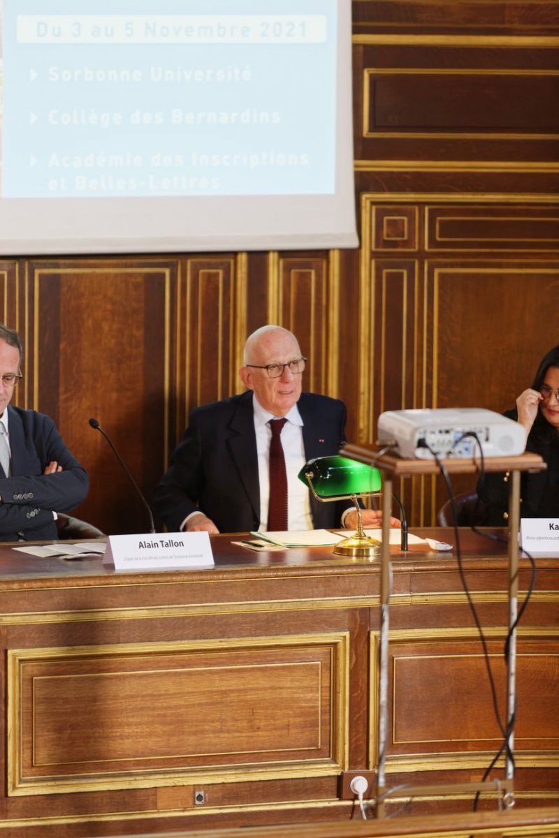 Colloque historique sur Geneviève. 3 novembre 2021, en Sorbonne © Yannick Boschat / Diocèse de Paris.