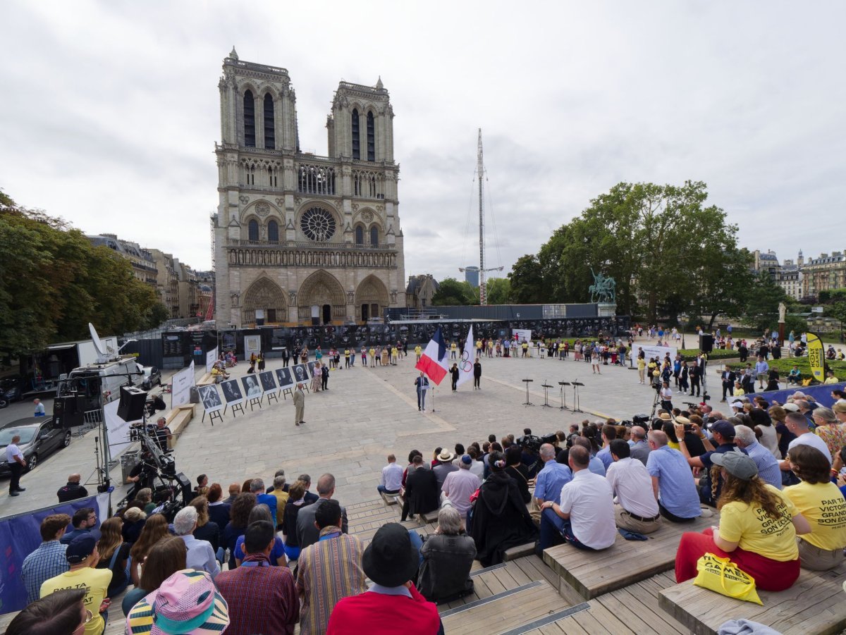 Rencontre interreligieuse dans le cadre des Jeux Olympiques 2024. © Yannick Boschat / Diocèse de Paris.