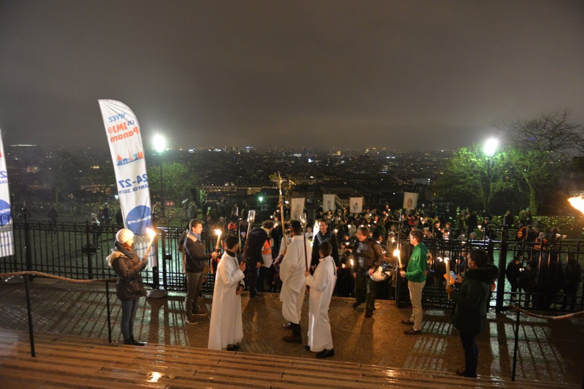 Procession Mariale, messe au Sacré-Coeur de Montmartre. © Marie-Christine Bertin / Diocèse de Paris.