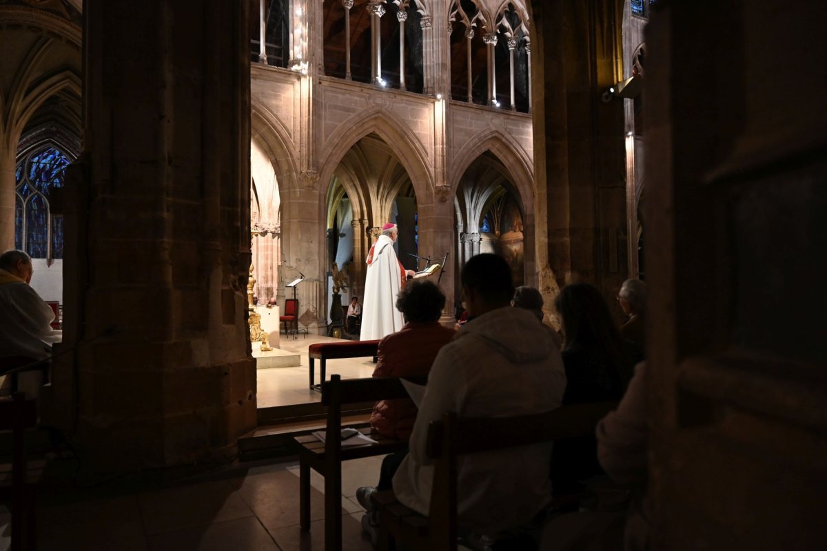 Catéchèse sur le sacrement du baptême. Lundi 5 mai 2025. © Marie-Christine Bertin / Diocèse de Paris.
