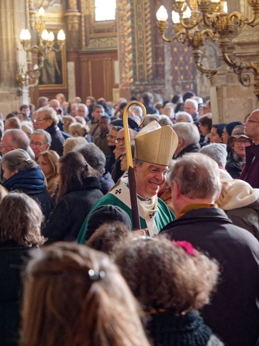 Rassemblement diocésain pour la 2e Journée Mondiale des Pauvres à Saint-Eustache. © Yannick Boschat / Diocèse de Paris.