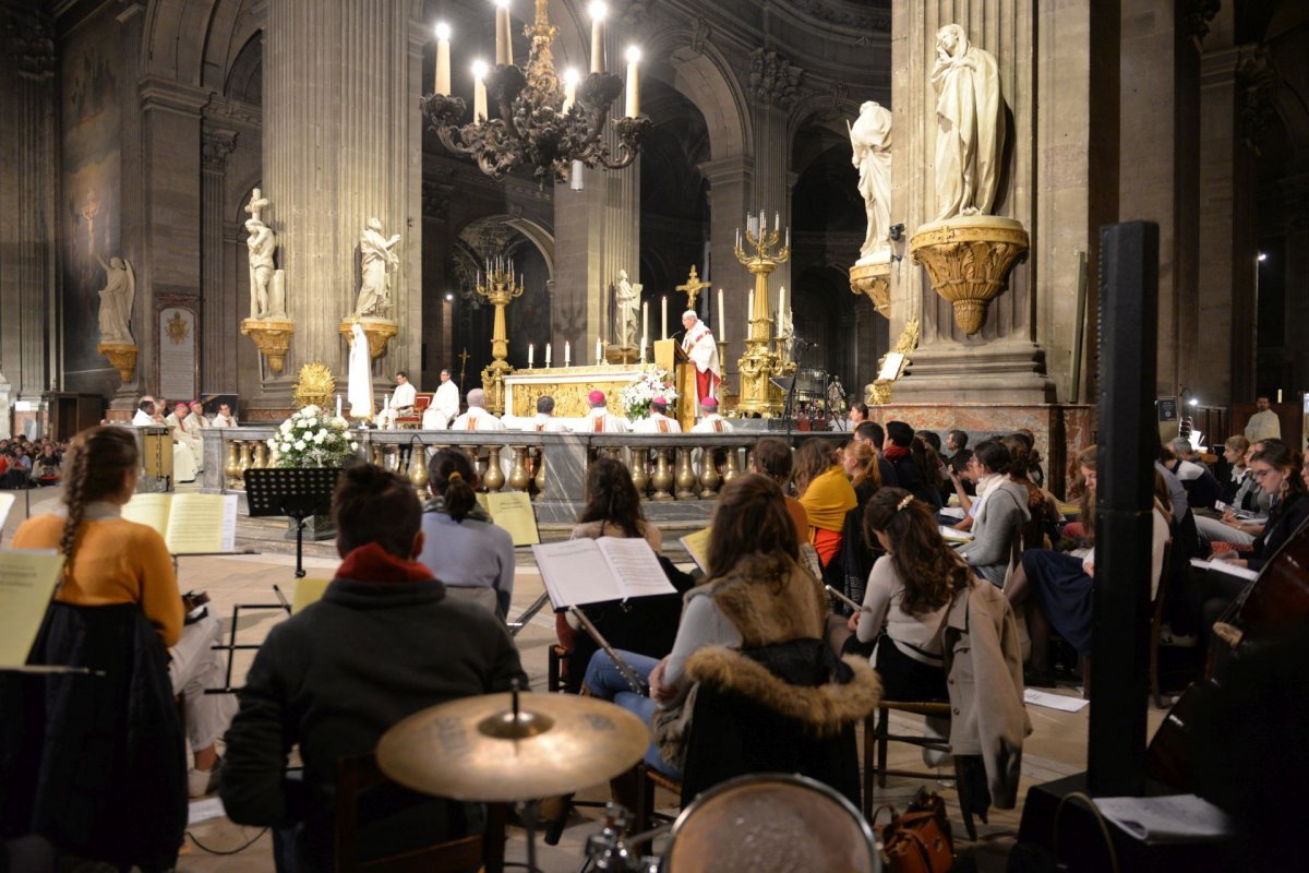 Messe des étudiants 2022. © Marie-Christine Bertin / Diocèse de Paris.