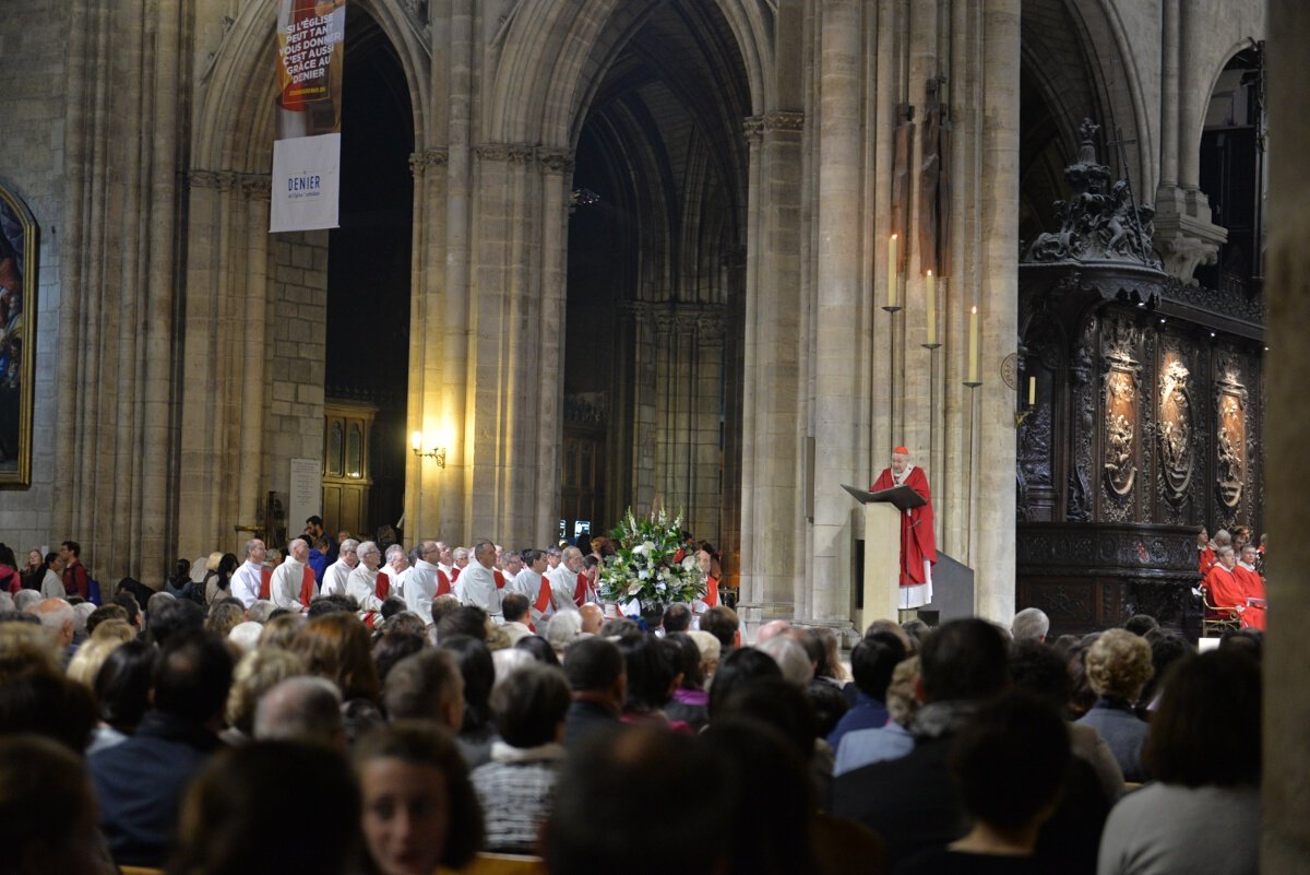 Homélie du cardinal André Vingt-Trois. © Marie-Christine Bertin / Diocèse de Paris.