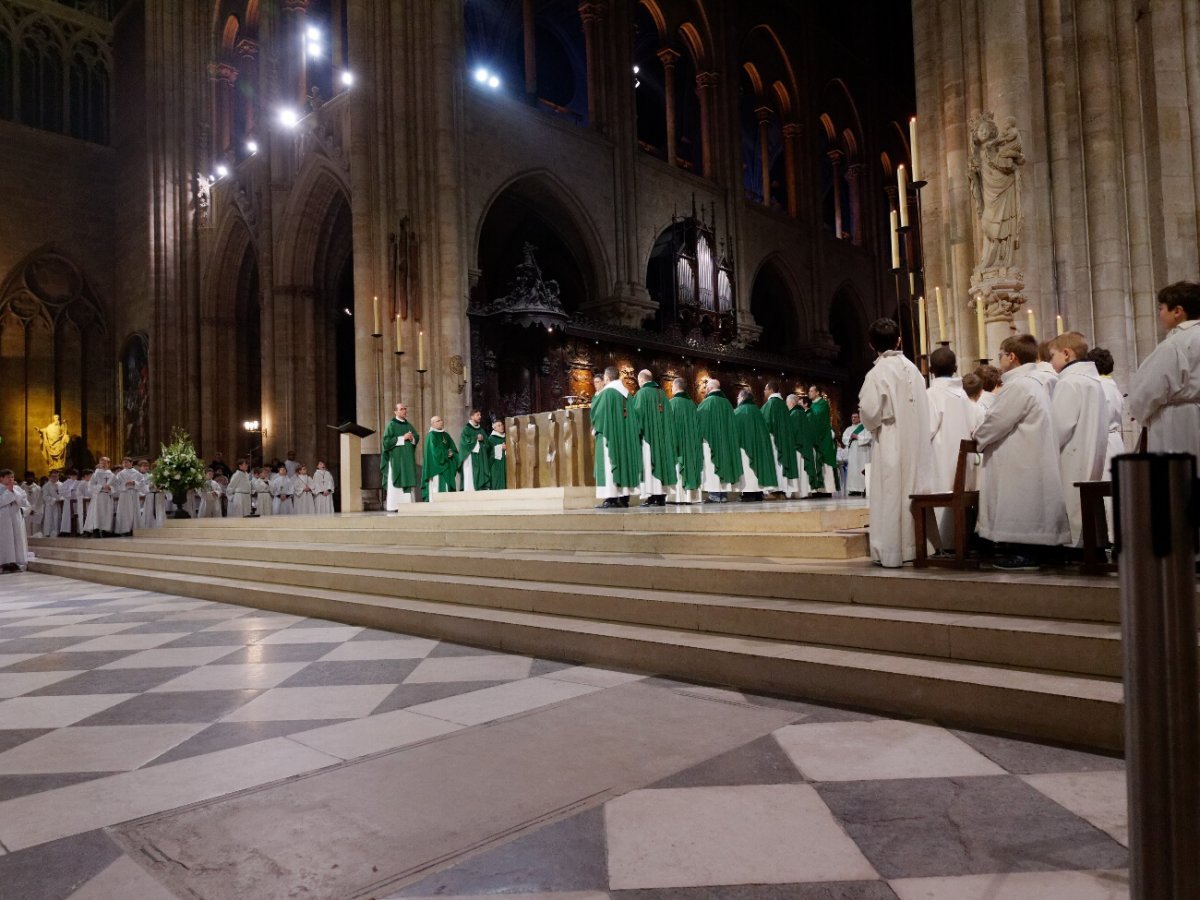 Messe à Notre-Dame de Paris. © Yannick Boschat / Diocèse de Paris.