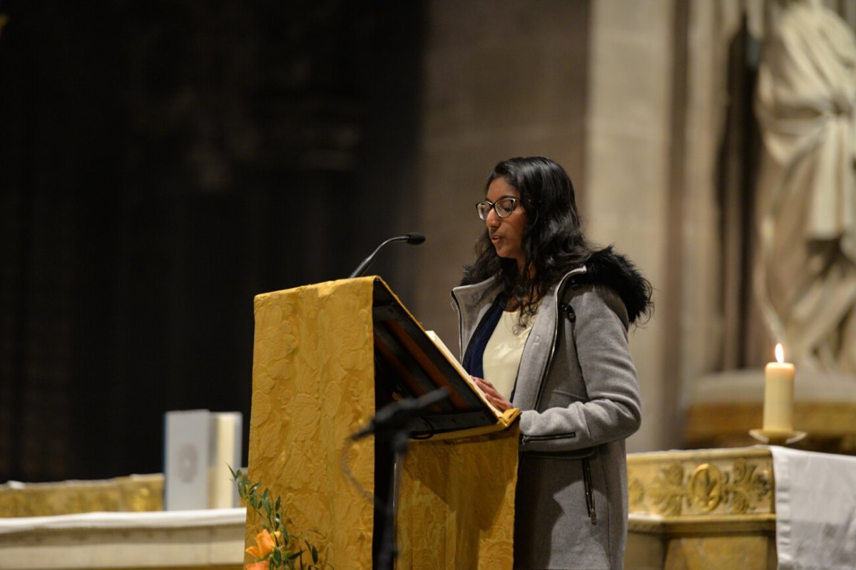 Messe des étudiants d'Île-de-France 2019. © Marie-Christine Bertin / Diocèse de Paris.