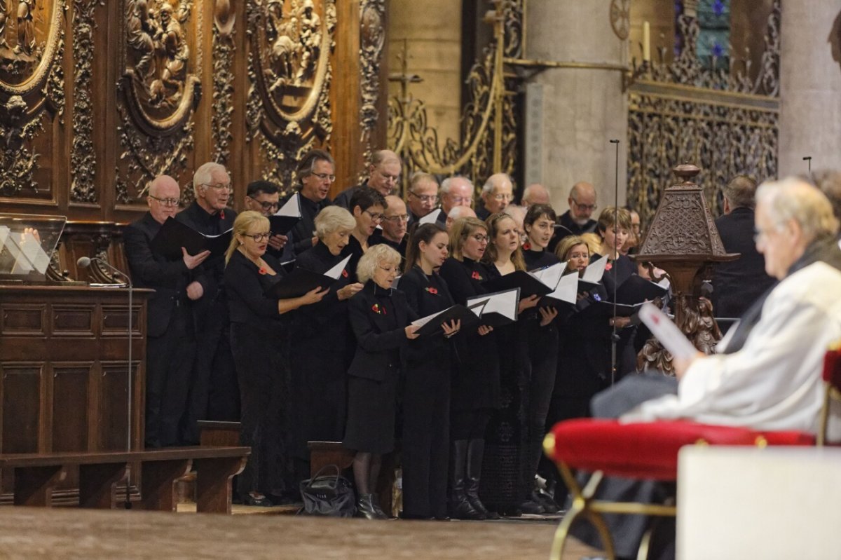 Célébration de commémoration du centenaire de l'armistice de la Grande (…). © Yannick Boschat / Diocèse de Paris.