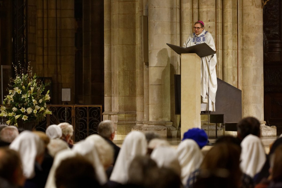 Homélie de Mgr Jérôme Beau, évêque auxiliaire de Paris. © Yannick Boschat / Diocèse de Paris.