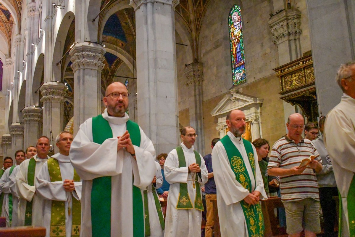 Lundi 28 juillet - Messe à Lucques. © Clémence Vecten – Diocèse de Paris.