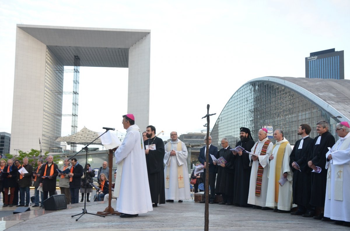 Rassemblement “Pâques 2017” à La Défense. © Michel Pourny.