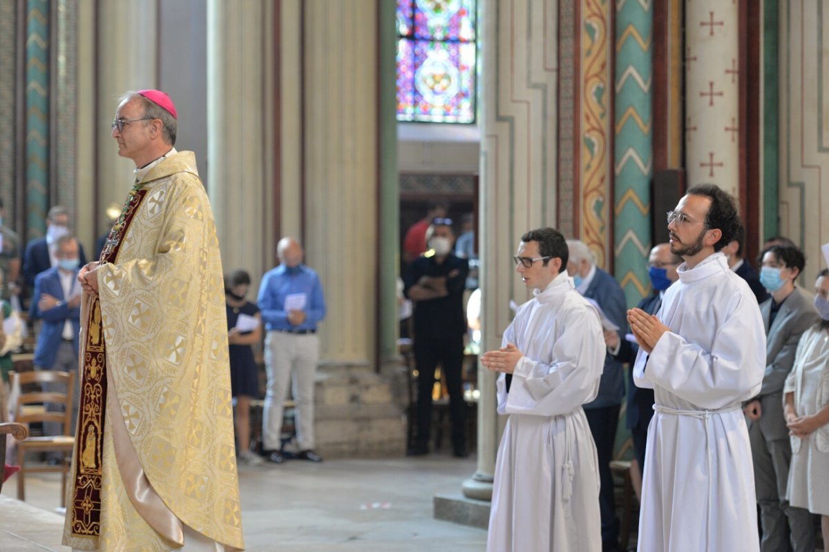 Ordinations diaconales en vue du sacerdoce 2020 à Saint-Germain des Prés (6e). © Marie-Christine Bertin / Diocèse de Paris.