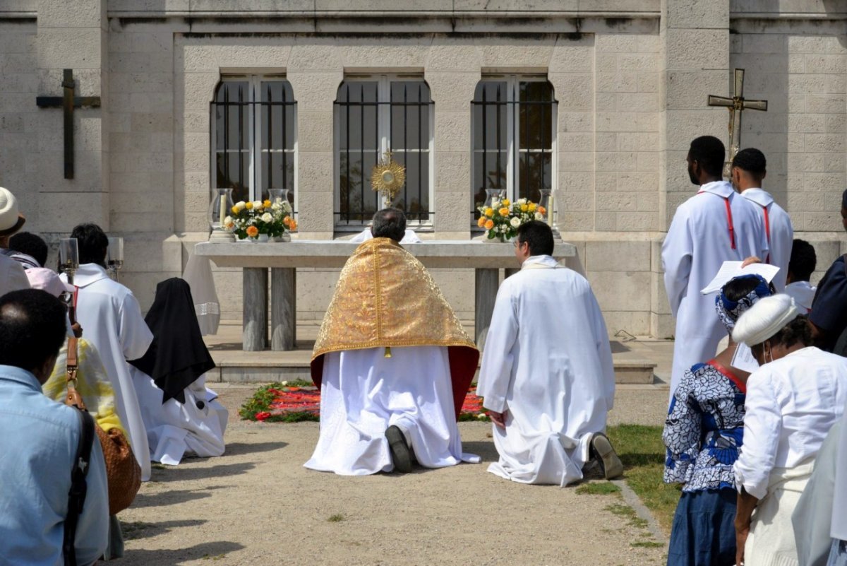 Procession de la Fête-Dieu. © Marie-Christine Bertin / Diocèse de Paris.