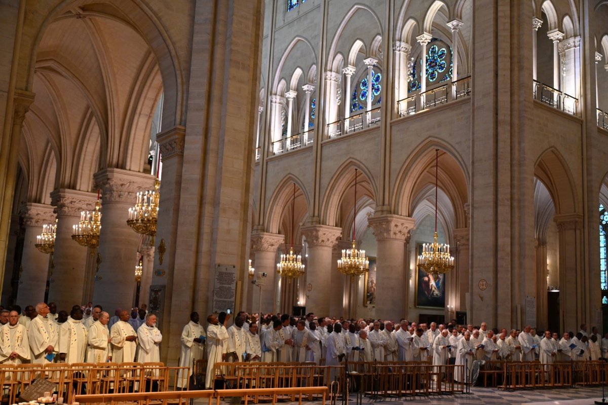Jubilé des prêtres d'Île-de-France 2025. Messe à Notre-Dame de Paris, 4e. © Marie-Christine Bertin / Diocèse de Paris.