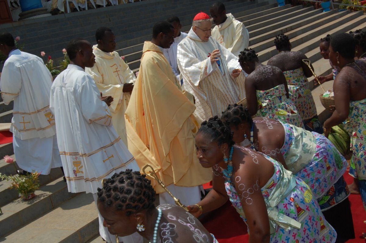 21 août 2011, voyage du cardinal André Vingt-Trois au Bénin. © D. R..