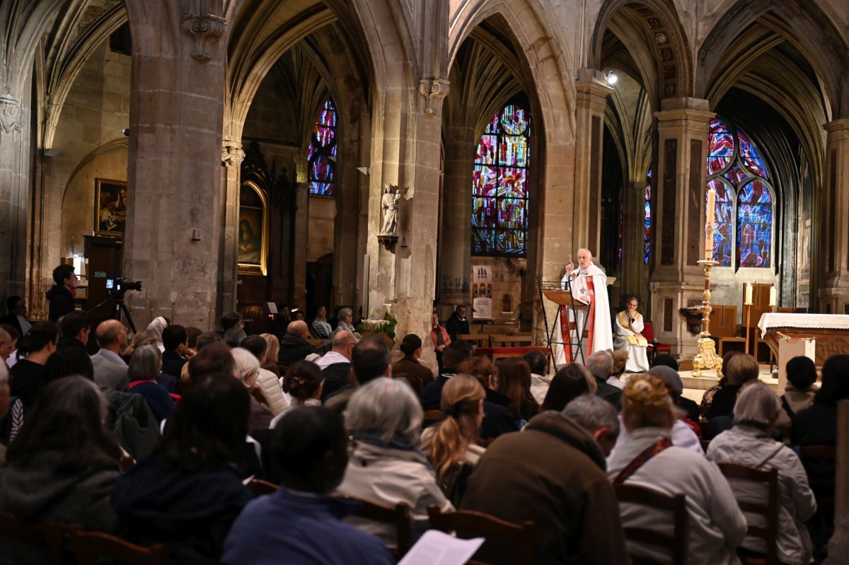 Catéchèse sur le sacrement du baptême. Lundi 5 mai 2025. © Marie-Christine Bertin / Diocèse de Paris.