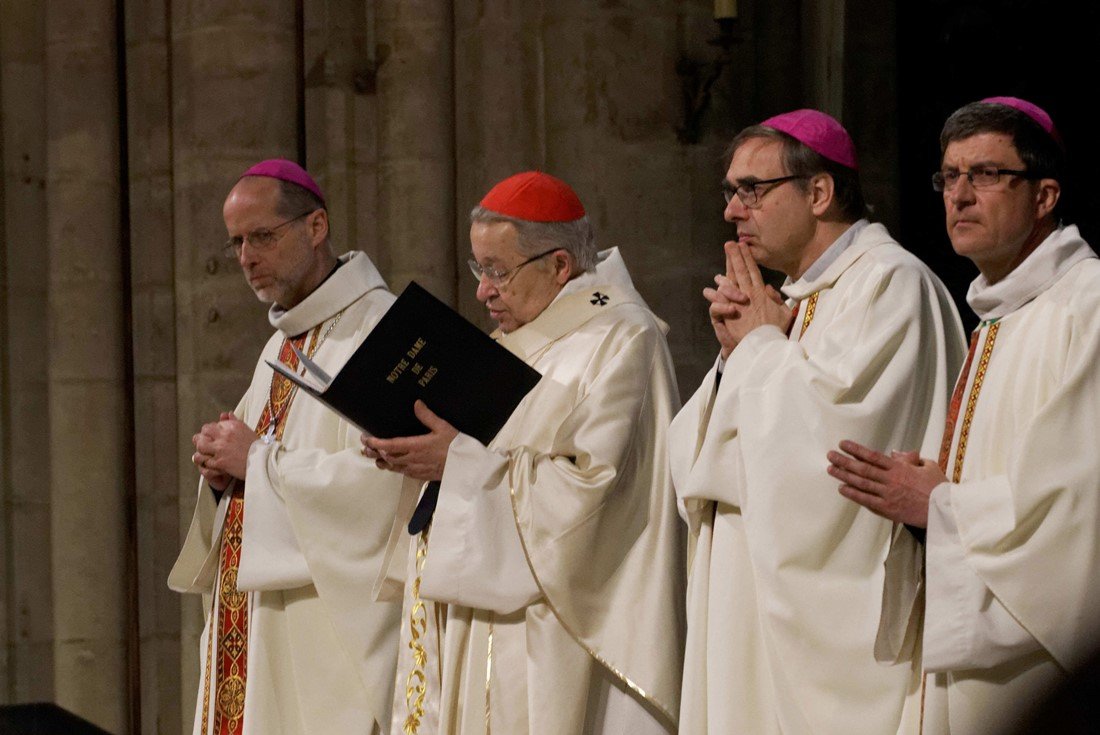 Messe chrismale à Notre-Dame de Paris.. © Yannick Boschat / Diocèse de Paris..