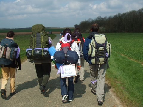 Pèlerinage des étudiants à Chartres 2007. © D. R..