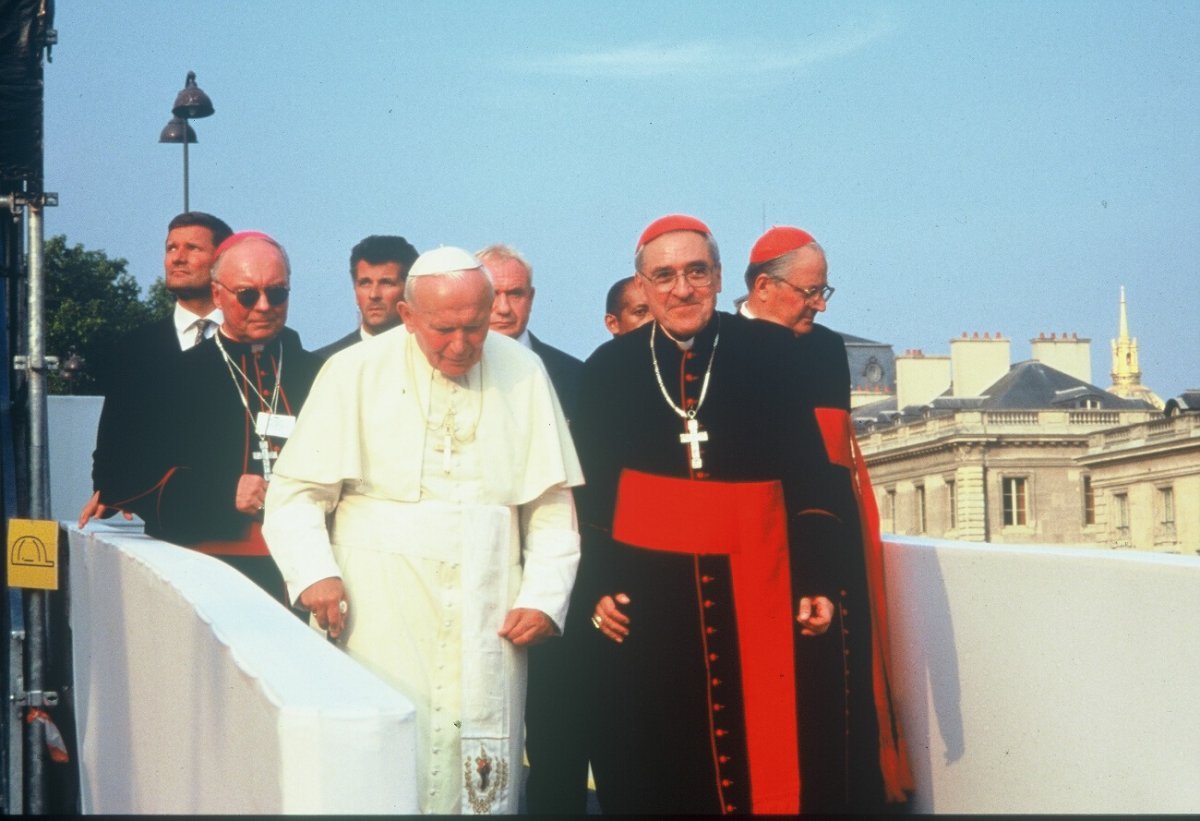 Lors des JMJ à Paris. En août 1997. 