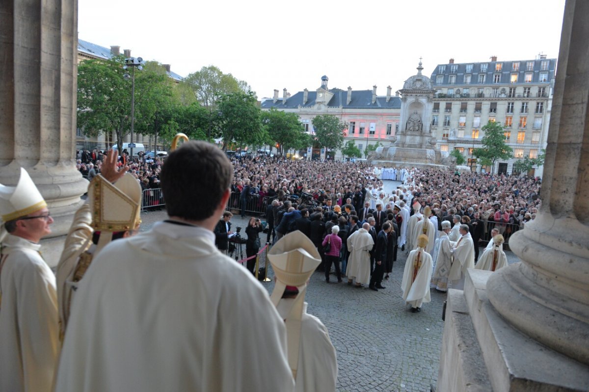 Messe chrismale à Saint-Sulpice. © Marie-Christine Bertin / Diocèse de Paris.