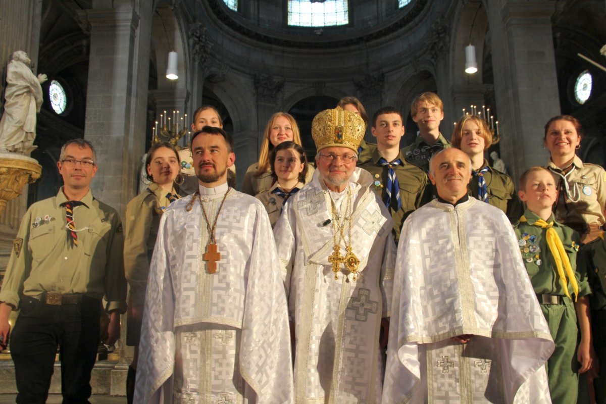 Messe avec les chrétiens d'Orient en rite gréco-catholique ukrainien. © L'Œuvre d'Orient.