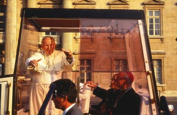 Jean-Paul II aux JMJ de 1997 à Paris. © Denis Metzinger.