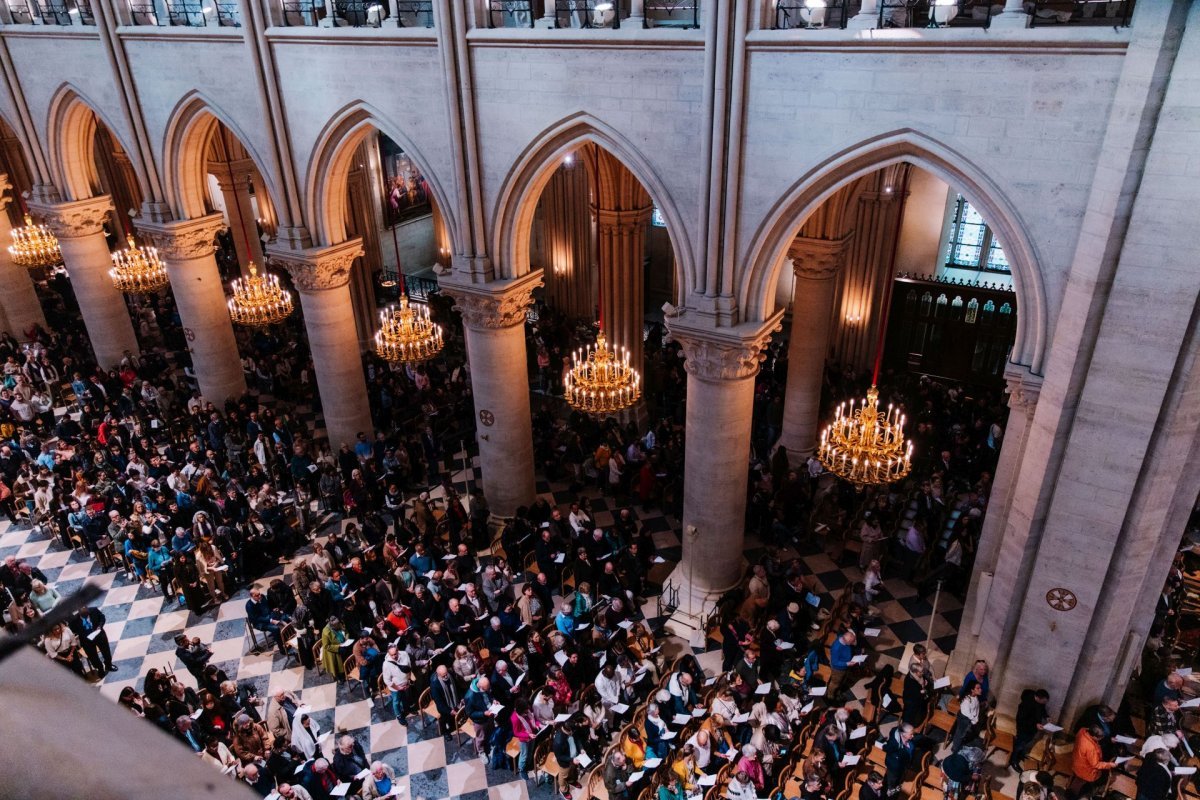 Célébration œcuménique du mystère de Pâques 2025. © Anh de France.