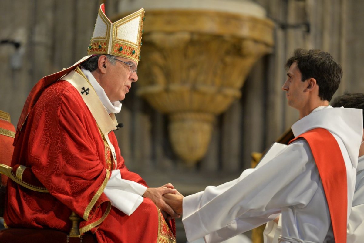 Ordinations sacerdotales 2021 à Saint-Sulpice. © Marie-Christine Bertin / Diocèse de Paris.