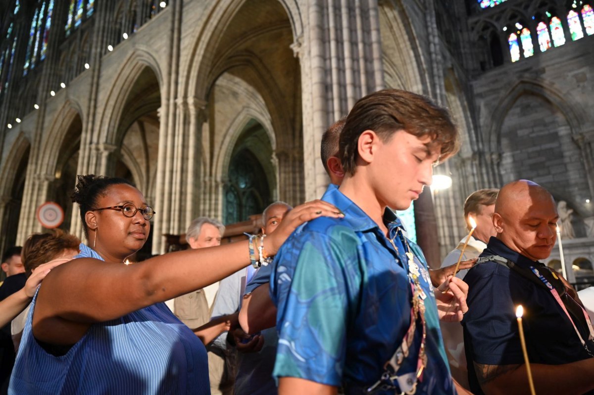 Veillée de bénédiction des athlètes olympiques. © Marie-Christine Bertin / Diocèse de Paris.