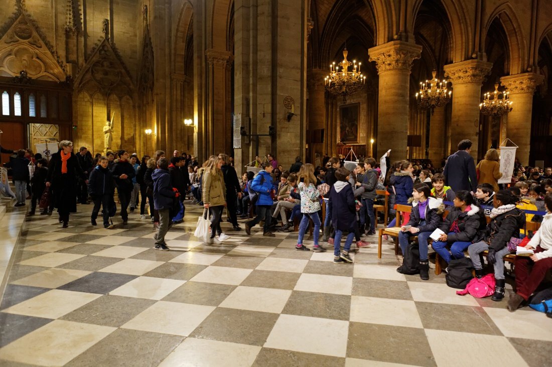 Entrée dans la cathédrale. © Yannick Boschat / Diocèse de Paris.