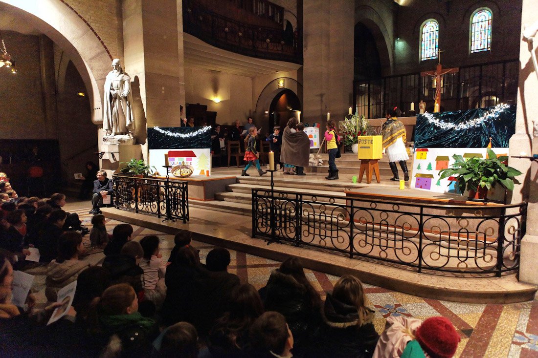 Veillée de Noël à Saint-Antoine des Quinze-Vingts (12e). © Yannick Boschat / Diocèse de Paris.