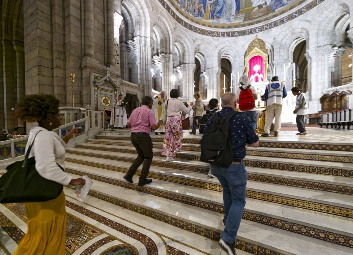Veillée de l'espérance au Sacré-Cœur de Montmartre. © Yannick Boschat / Diocèse de Paris.