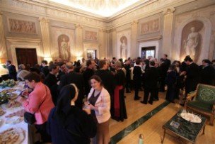 321-Réception à l'ambassade de France auprès du Saint-Siège. 