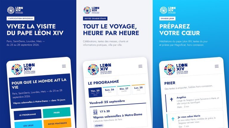 L'application pour suivre la visite du Pape Léon XIV en France