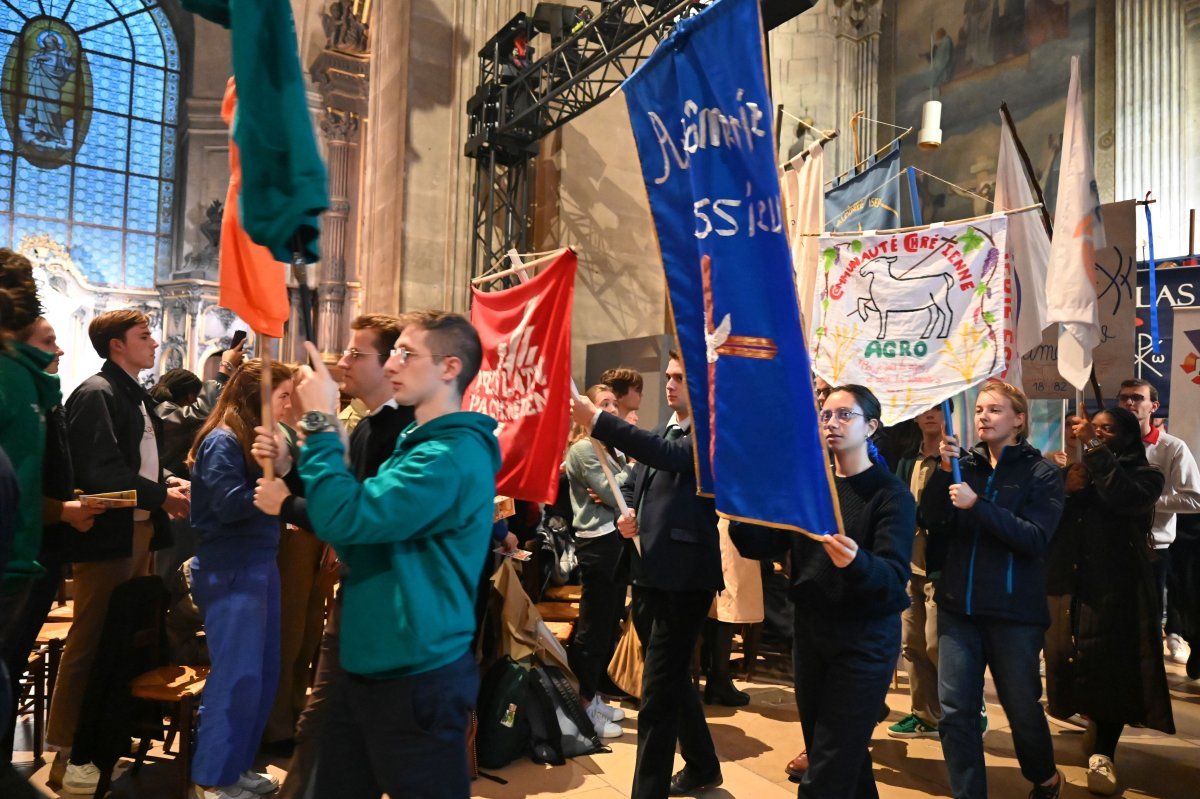 Messe des étudiants d'Île-de-France 2024. © Marie-Christine Bertin / Diocèse de Paris.