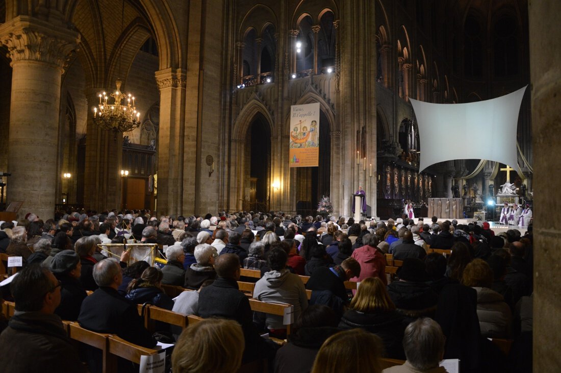 L'homélie du Cardinal André Vingt-Trois a insisté sur la nécessité (…). © Pierre-Louis Lensel / Diocèse de Paris.