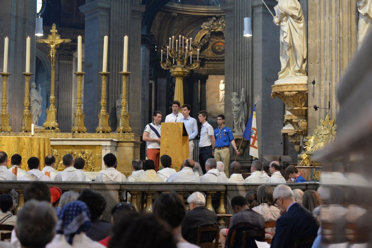 Messe pour les jeunes et les vocations. © Marie-Christine Bertin / Diocèse de Paris.