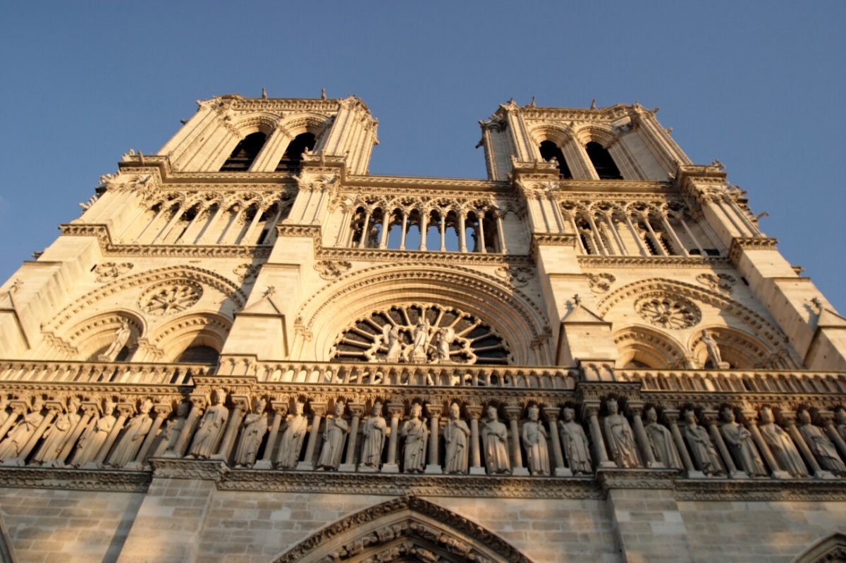 Façade de Notre-Dame de Paris. © Yannick Boschat.