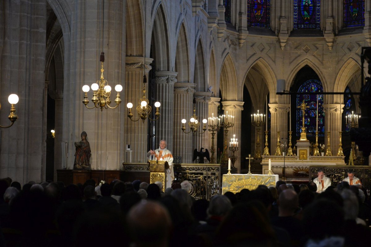 Jeudi saint 2023 à Saint-Germain l'Auxerrois. © Marie-Christine Bertin / Diocèse de Paris.