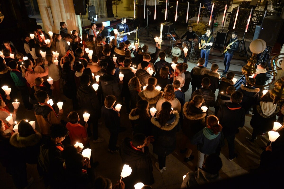 Rassemblement des jeunes confirmés en 2018. © Marie-Christine Bertin / Diocèse de Paris.