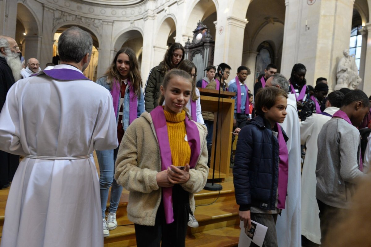 Appel décisif des jeunes catéchumènes 2019. © Marie-Christine Bertin / Diocèse de Paris.