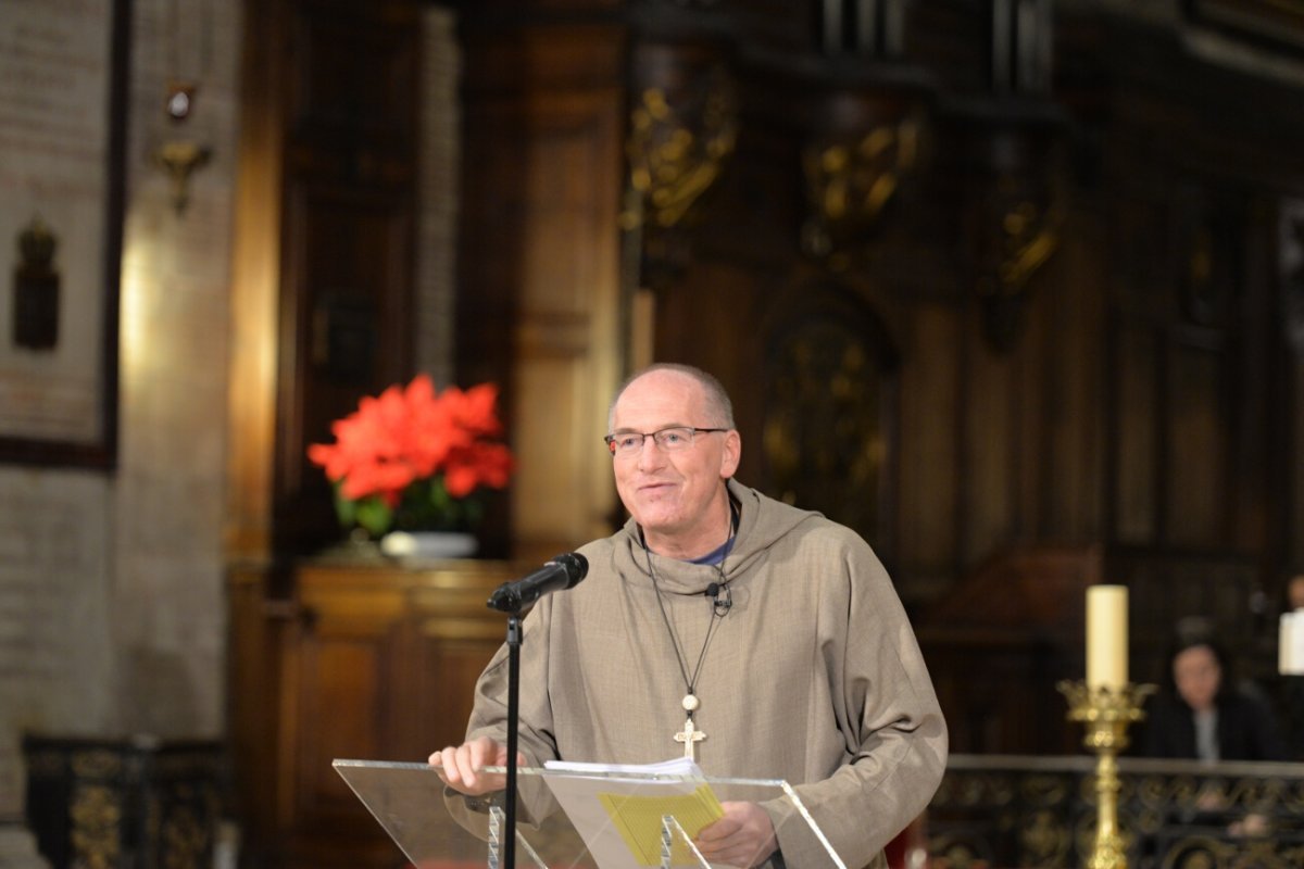 Conférence du père Nicolas Buttet à Notre-Dame des Victoires. © Marie-Christine Bertin / Diocèse de Paris.