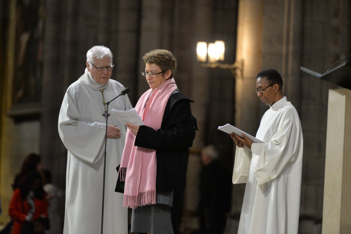 Appel décisif des catéchumènes, célébration de 15h. © Marie-Christine Bertin / Diocèse de Paris.