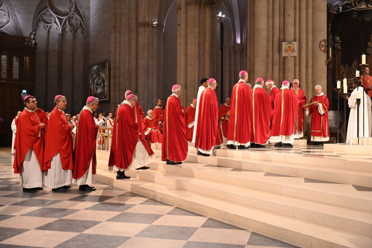 Messe de béatification de Raymond Cayré, Gérard-Martin Cendrier, Roger (…). © Marie-Christine Bertin / Diocèse de Paris.