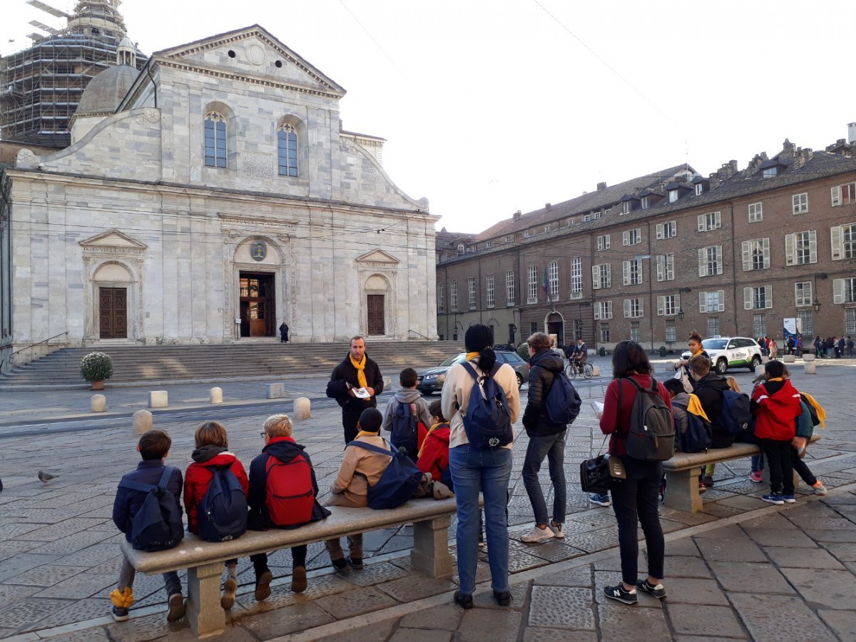 Turin, le Duomo, groupe de saint Laurent © Diocèse de Paris.