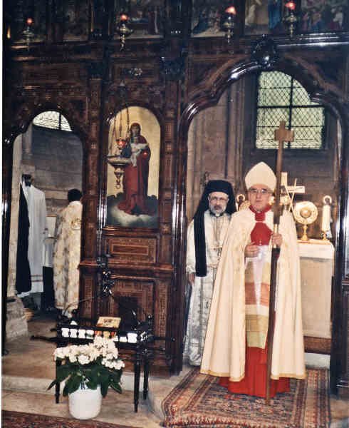 Messe à Saint-Julien le Pauvre. En 1992. 