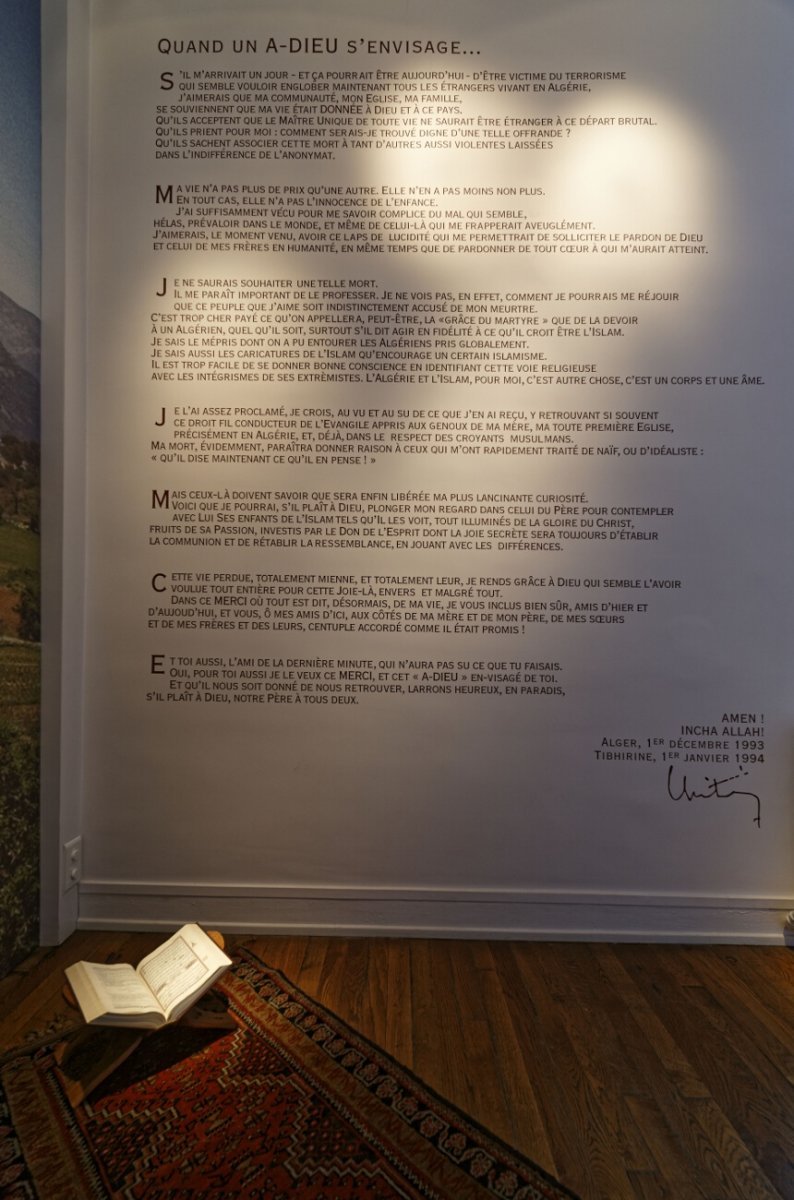 La chambre de Christian de Chergé au Séminaire des Carmes. © Yannick Boschat / Diocèse de Paris.