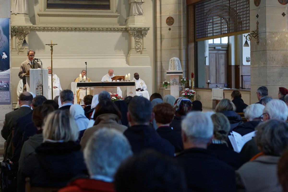 Messe à la chapelle de la Visitation. © Yannick Boschat / Diocèse de Paris.