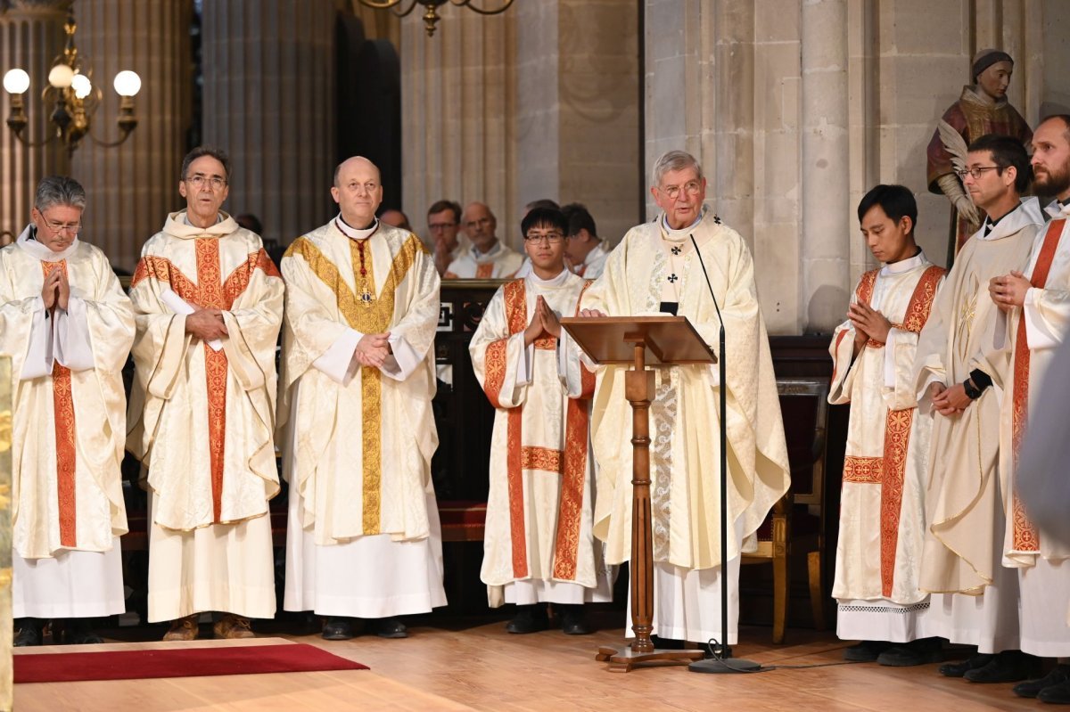 Messe de rentrée du séminaire 2025 avec rite d'admission des candidats (…). © Marie-Christine Bertin / Diocèse de Paris.