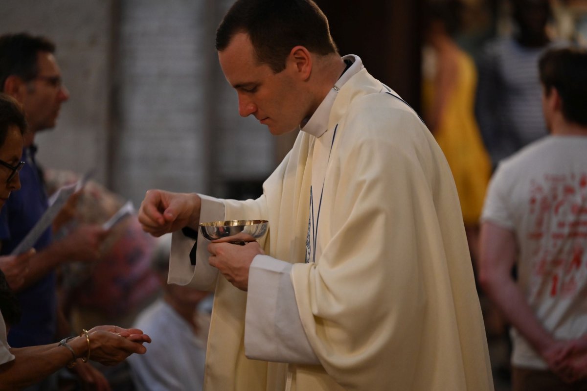 Messe des nouveaux prêtres à Notre-Dame des Victoires. © Marie-Christine Bertin / Diocèse de Paris.